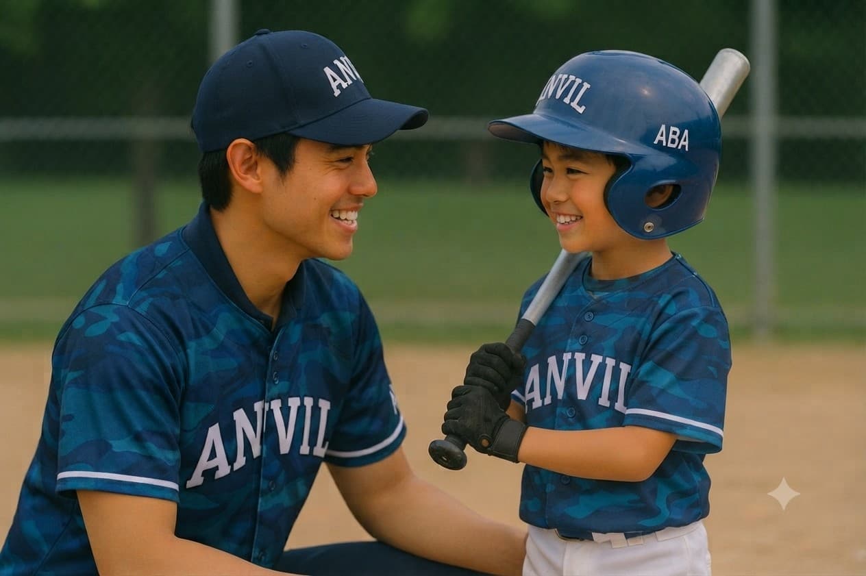 コーチが子どもたちに語りかける場面